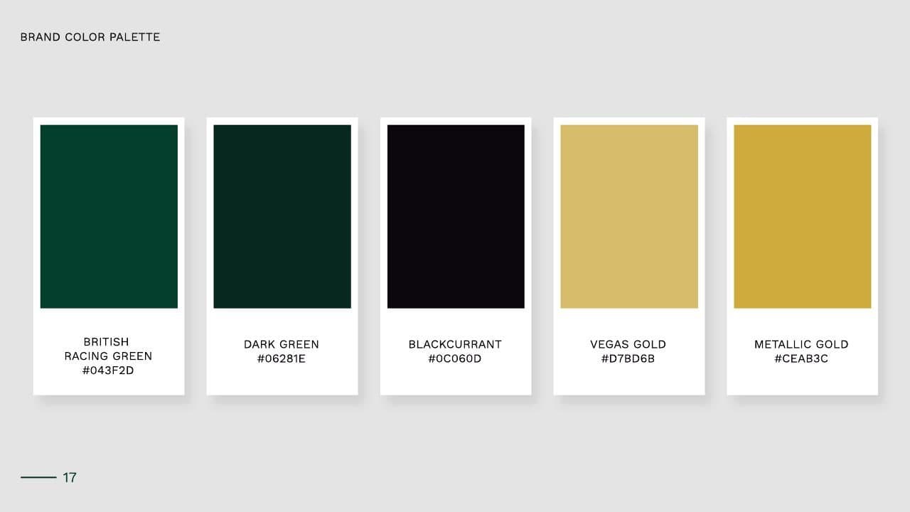Brand colour palette